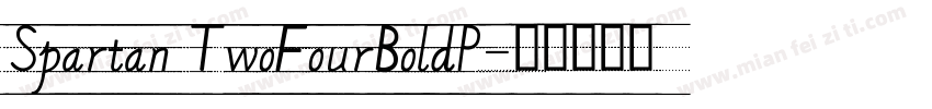 Spartan TwoFourBoldP字体转换
